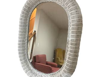 Wicker mirror 
