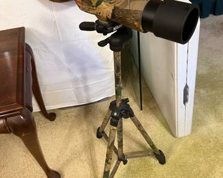 nice nikon spotting scope has the clamp with it also