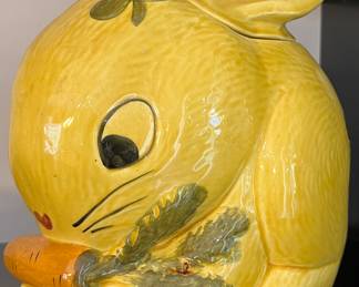 LA Pottery Lucky Bunny Cookie Jar
