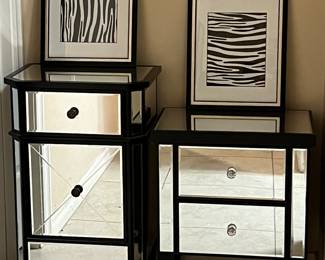 Mirrored Chest/Nightstand, Art
