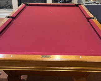 Pool Table Brunswick 8' 3-piece Slate Made in Italy w Accessories