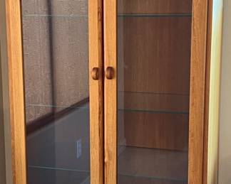 Scandinavian Modern Teak Display Case or Bookcase Cabinet by Domino Mobler