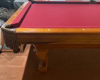 Pool Table Brunswick 8' 3-piece Slate Made in Italy w Accessories