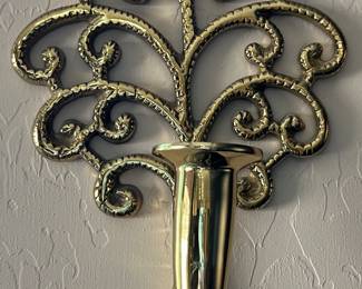 Brass Sconces pair
