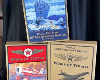 Wings Of Texaco’ Airplane Diecast Metal Replicas * 1927 Ford Monoplane, 1930 MysteryShip, 1929 Buhl