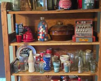 Coke glasses and other items