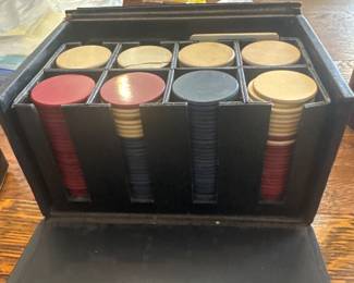 Antique poker chips