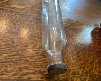 Vintage Roll Rite Clear Rolling Pin Owens-Illinois Glass Co