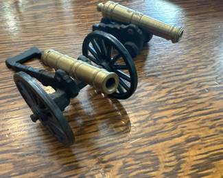 Vintage Brass and Cast Iron Cannon Collectible Cannon
