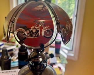 Collectible 15" Harley Davidson Touch Lamp