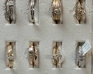 A nice selection of wedding sets
