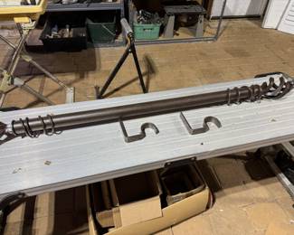 Window treatment decorative pole with hardware. Quantity 4