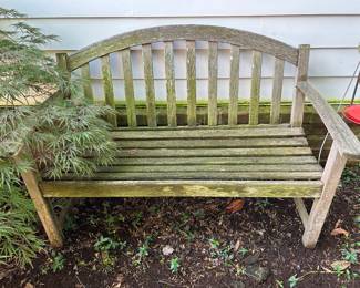 teak bench
