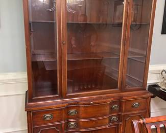 Mahogany china cabinet
