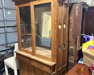 antique pie safe / cabinet