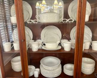 Mikasa "English Countryside" china in white