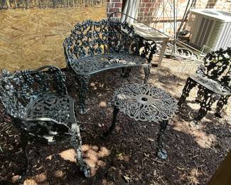 cast iron outdoor set