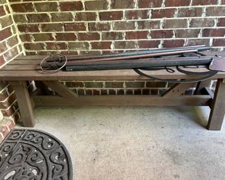 outdoor bench