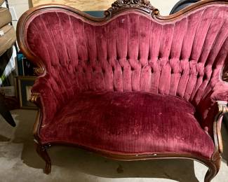 Victorian loveseat