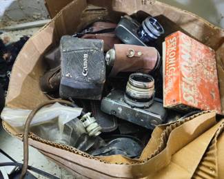 TONS of cameras and vintage camera equipment 