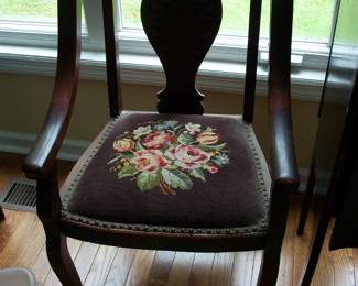 Vintage Chippendale Style Chamber Chair