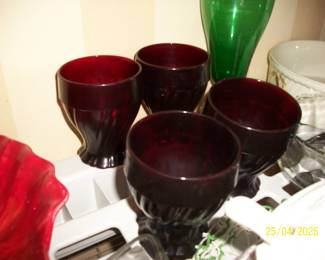 Ruby Red Glassware