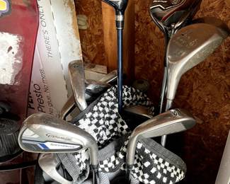 Golf clubs and bag, covers, You need these!