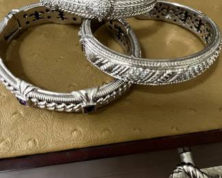 Judith Ripka Sterling Silver bracelets! Gorgeous for that special lady in your life!