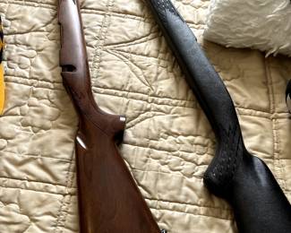 Brand new Ram-Line stocks for YOUR guns! The Walnut one is stunning and perfect! Have box for it! The black one is made out of indestructible injection-molded plastic.