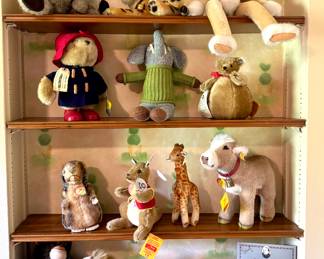 Steiff stuffed animal collection