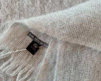 SOLD--Saks 5th Avenue mohair throw