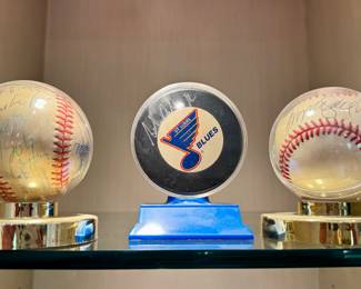 STL Cardinal and STL Blues Sports Memorabilia