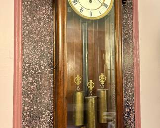 SOLD--Vienna regulator wall clock; 15.5x41