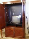 Interior of Armoire/tv