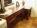 Mission style console table and end table