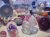 Glass paperweights, wedgewood