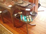2 tier antique table