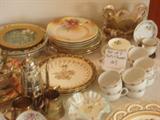 royal worchester, minton, misc handpainted dishes
