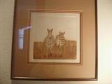 Zebra print signed and numbered