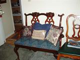 Mahogany Settee