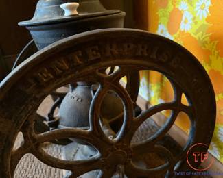 1800's Antique Enterprise Cast Iron Coffee Grinder