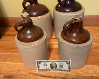 LOT - Antique Stoneware Salt Glazed Jugs