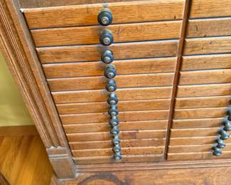 Antique Retail Store / Post Office Cabinet