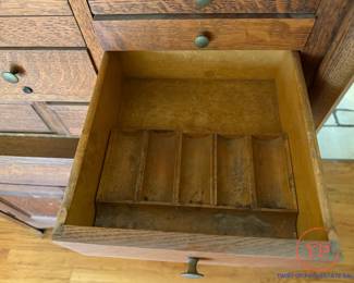 Early 20th Century American Cabinet Company Oak Dental Cabinet