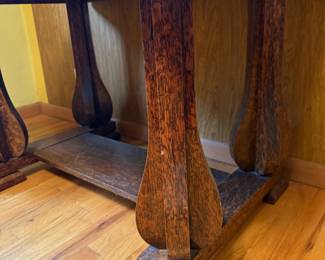 Antique Arts and Craft Tiger Oak Desk