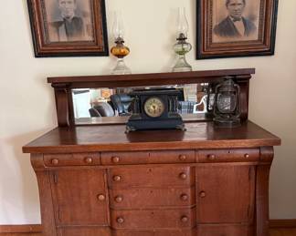 Antique Tiger Oak Sideboard