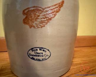 Antique RED WING #3 Butter Churn Crock