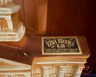 Ezra Brooks Old Capitol Iowa Whiskey Decanter