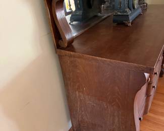 Antique Tiger Oak Sideboard