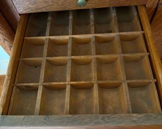 Early 20th Century American Cabinet Company Oak Dental Cabinet